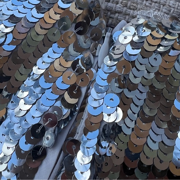 J.Crew Collection Sequin Skirt in Silver 00 - Picture 13 of 16